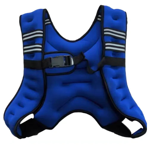 Weighted vest for running and strength training worn during a workout