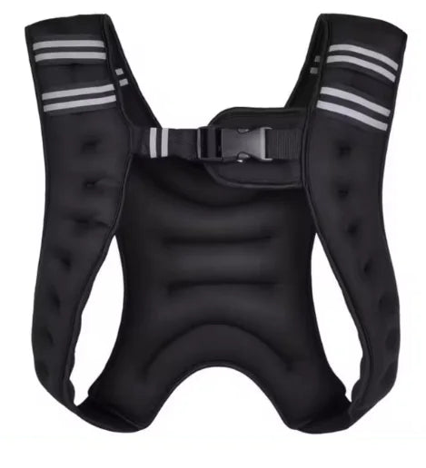 Weighted vest for running and strength training worn during a workout